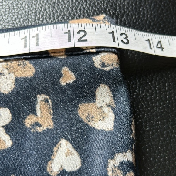 Free People Kendall Satin Slip Midi Skirt Hearts Slip On Valentine Sz XS - Picture 12 of 14